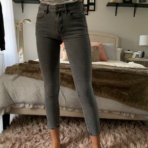 american eagle gray skinny jeans